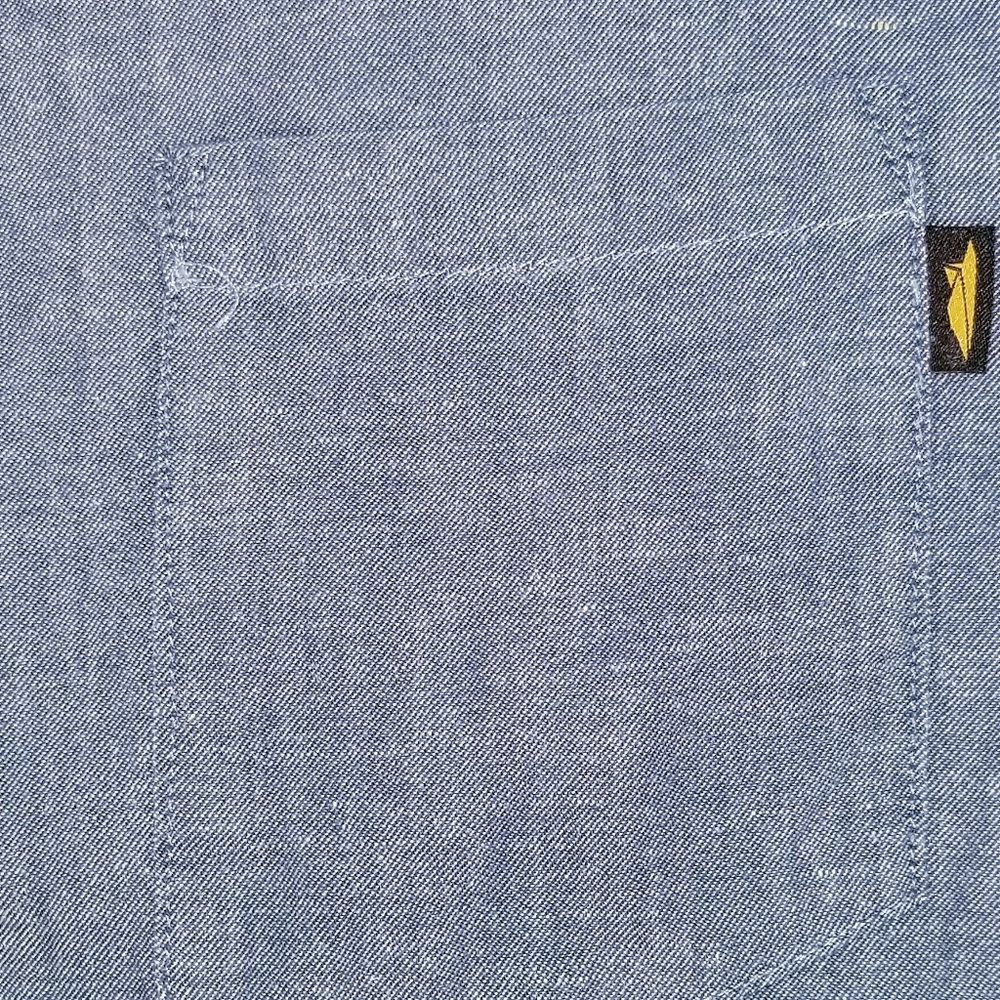 Men's Benny Gold Long Sleeve Blue Shirt - Picture 9 of 9